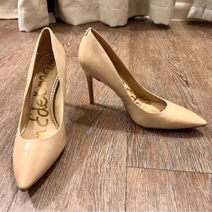 Sam Edelman Hazel Patent Leather Pumps - Nude